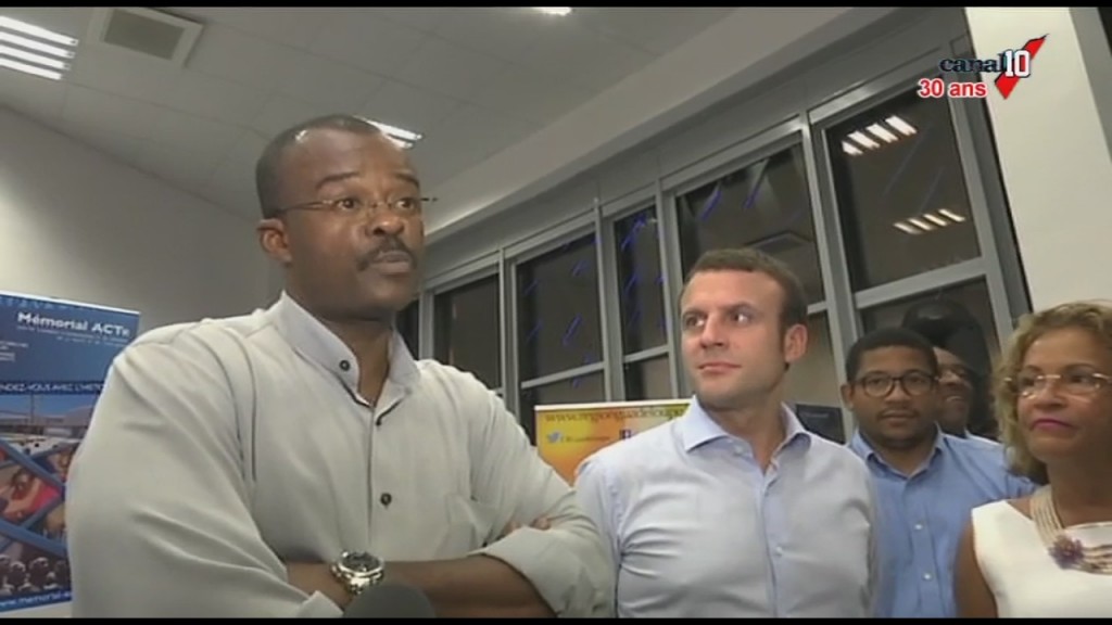 [Vidéo]GUADELOUPE. Visite de Emmanuel MACRON candidat à l’élection présidentielle 2017. (canal 10)