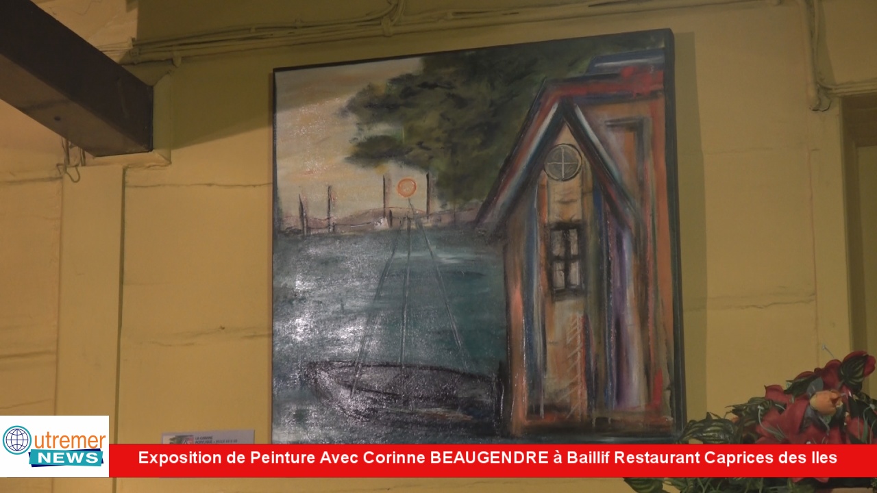 [Vidéo] GUADELOUPE. Exposition de tableaux avec Corinne BEAUGENDRE à Baillif.