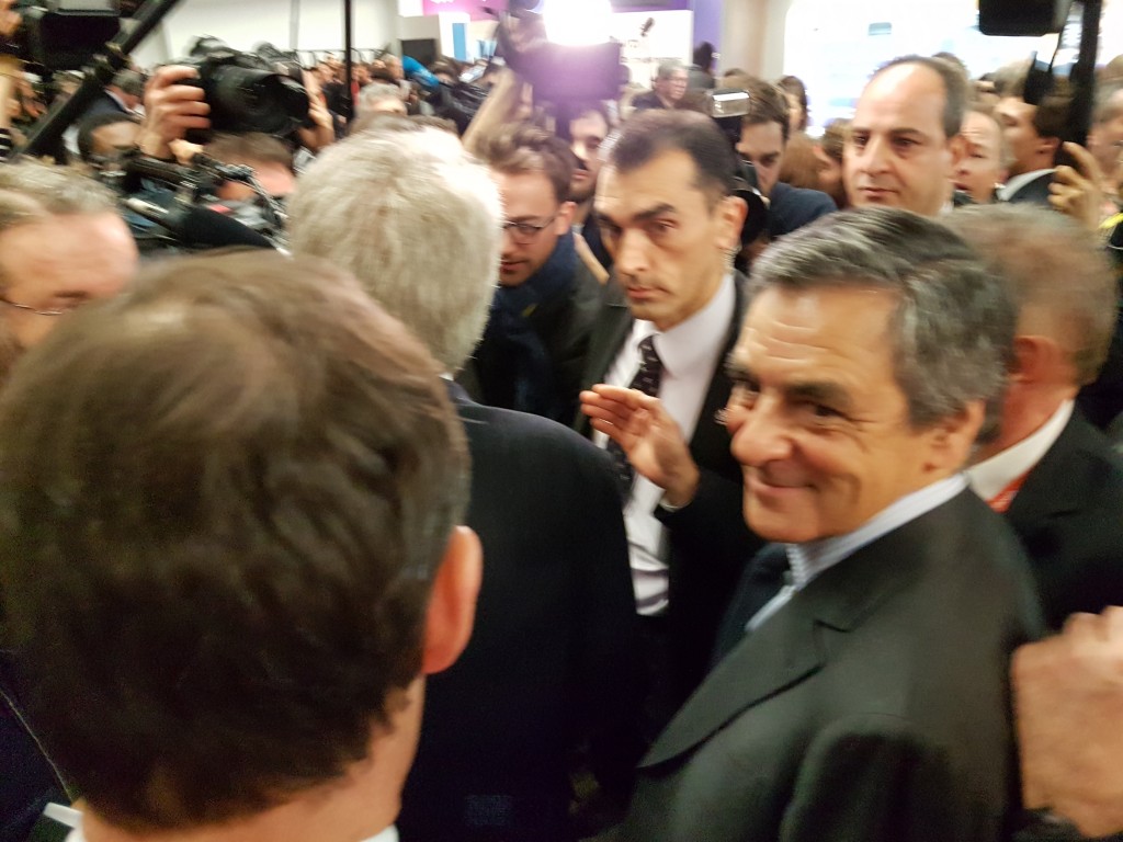 HEXAGONE. François FILLON candidat à l’élection présidentielle au salon des entrepreneurs ( Photos Pascal PIERRE LOUIS)