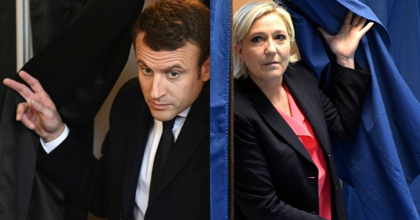 Election Présidentielle. Selon 4 instituts, entre 62 et 67% en faveur d’Emmanuel Macron dans la Presidentielle2017  Source RTBF