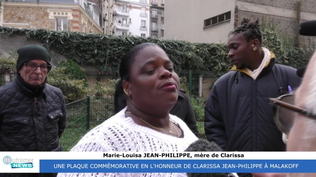 [Vidéo] HEXAGONE. Plaque commémorative apposée à Malakoff en hommage à CLARISA JEAN PHILIPPE 9 janvier 2018
