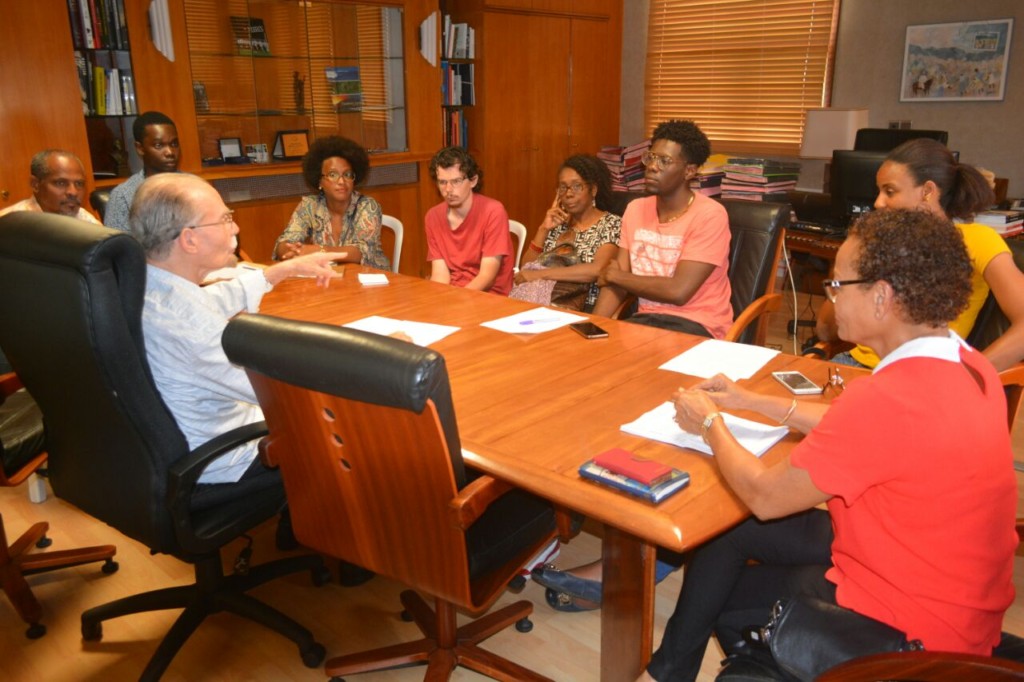 MARTINIQUE. Le Président Alfred Marie-Jeanne rencontre une délégation d’étudiants de l’Université