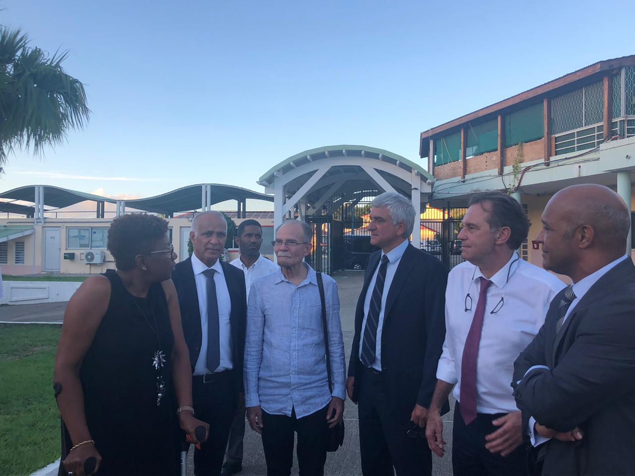 MARTINIQUE. Le Président Alfred Marie-Jeanne  et la délégation de Régions de France en visite à Saint Martin.