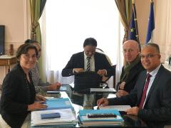 HEXAGONE. Le Président du Conseil Départemental de La Réunion, Cyrille Melchior rencontre la ministre des Outre mer