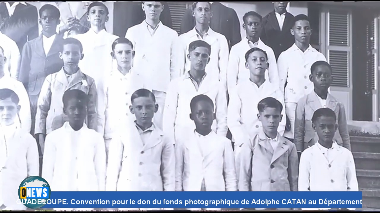 [Vidéo] Onews Guadeloupe. Convention pour le don du fonds photographique de Adolphe CATAN au Département