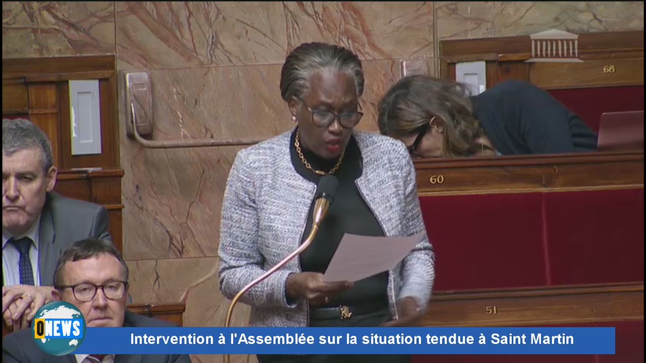 [Vidéo].  Intervention à l’Assemblée sur la situation à Saint Martin