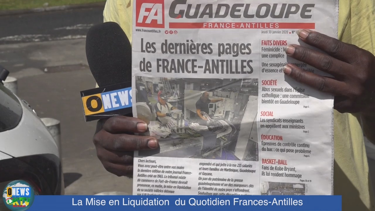 [Vidéo] ONEWS.Réactions après la liquidation de France Antilles