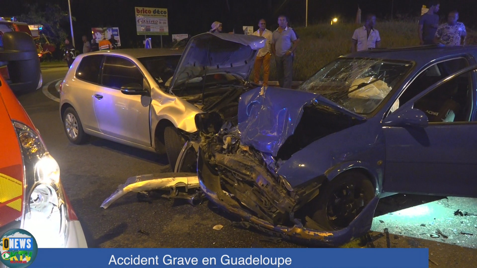 [Vidéo] Guadeloupe . Accident de la circulation. (Correspondance Onews Guadeloupe)