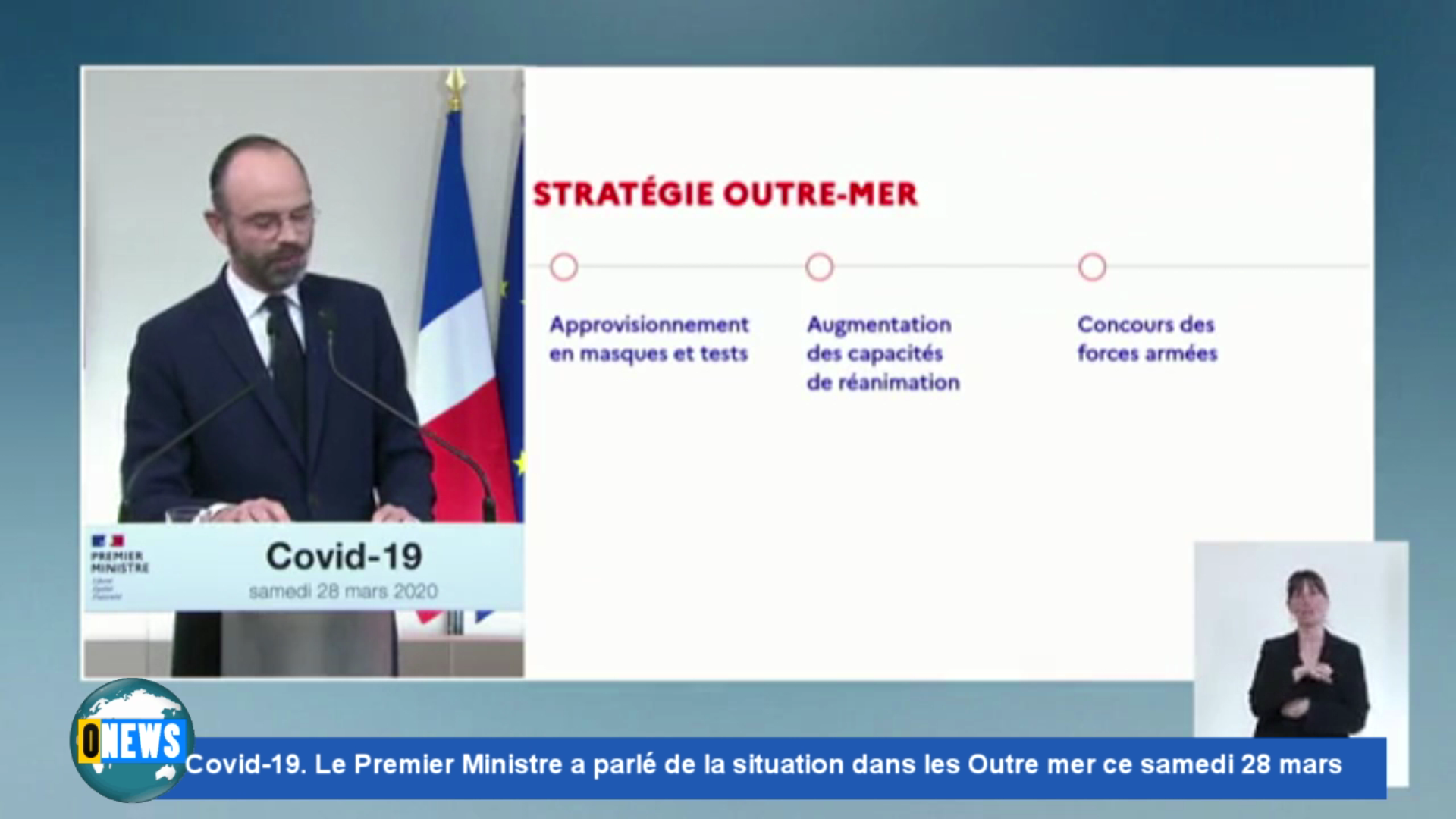 [Vidéo]Covid 19.Conférence de presse Le premier Ministre a parlé de la situation des Outre mer