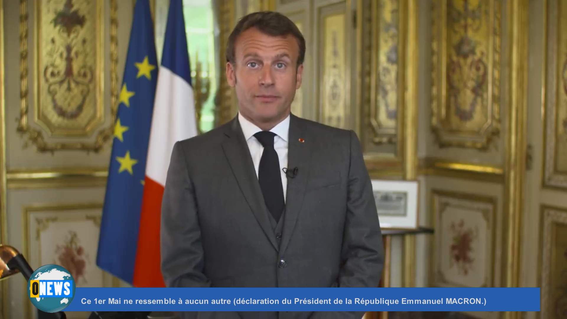 [Vidéo] Ce 1er Mai ne ressemble à aucun autre (déclaration du Président de la République Emmanuel MACRON.)