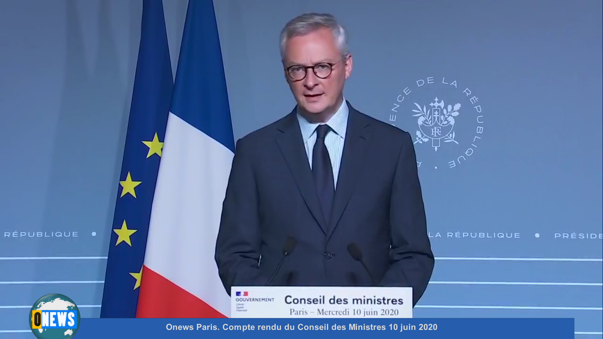Onews Paris. Covid 19. Compte rendu du Conseil des Ministres 10 juin 2020