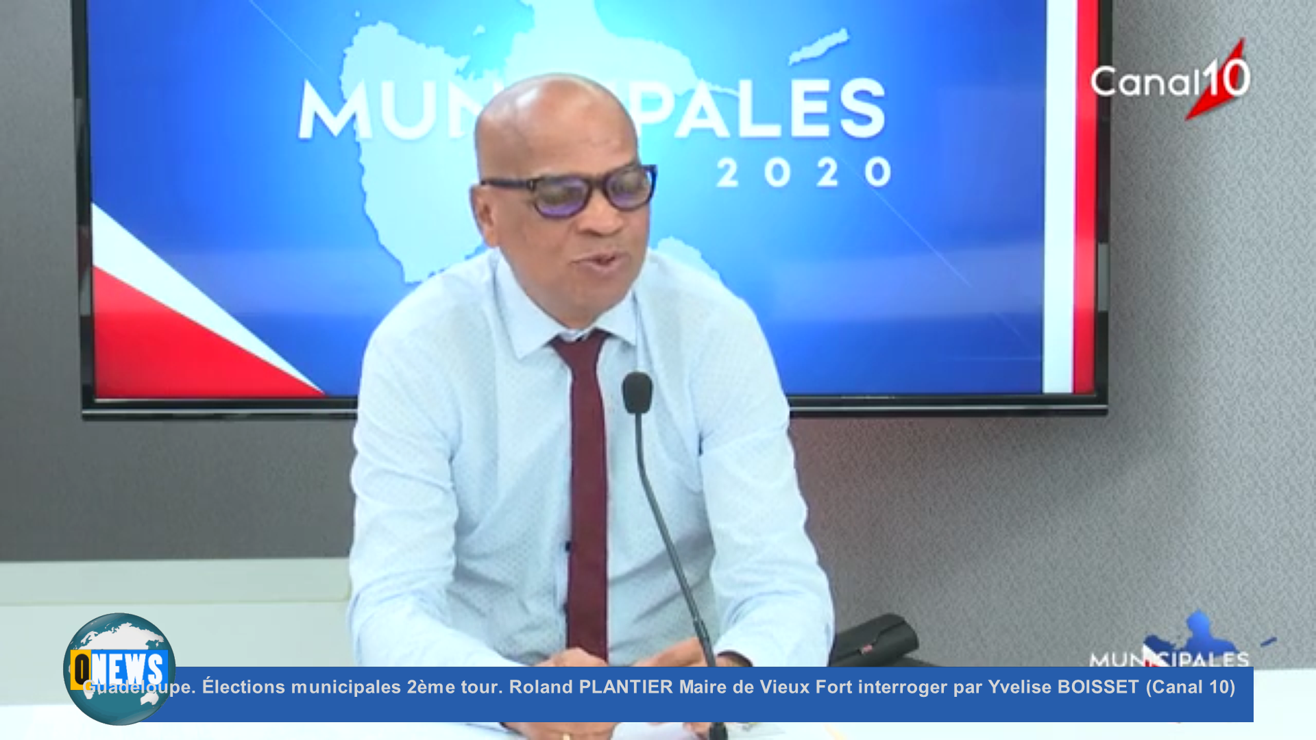 [Vidéo] Guadeloupe. Élections municipales . Roland PLANTIER Maire de Vieux Fort face à Yvelise BOISSET (Canal 10)