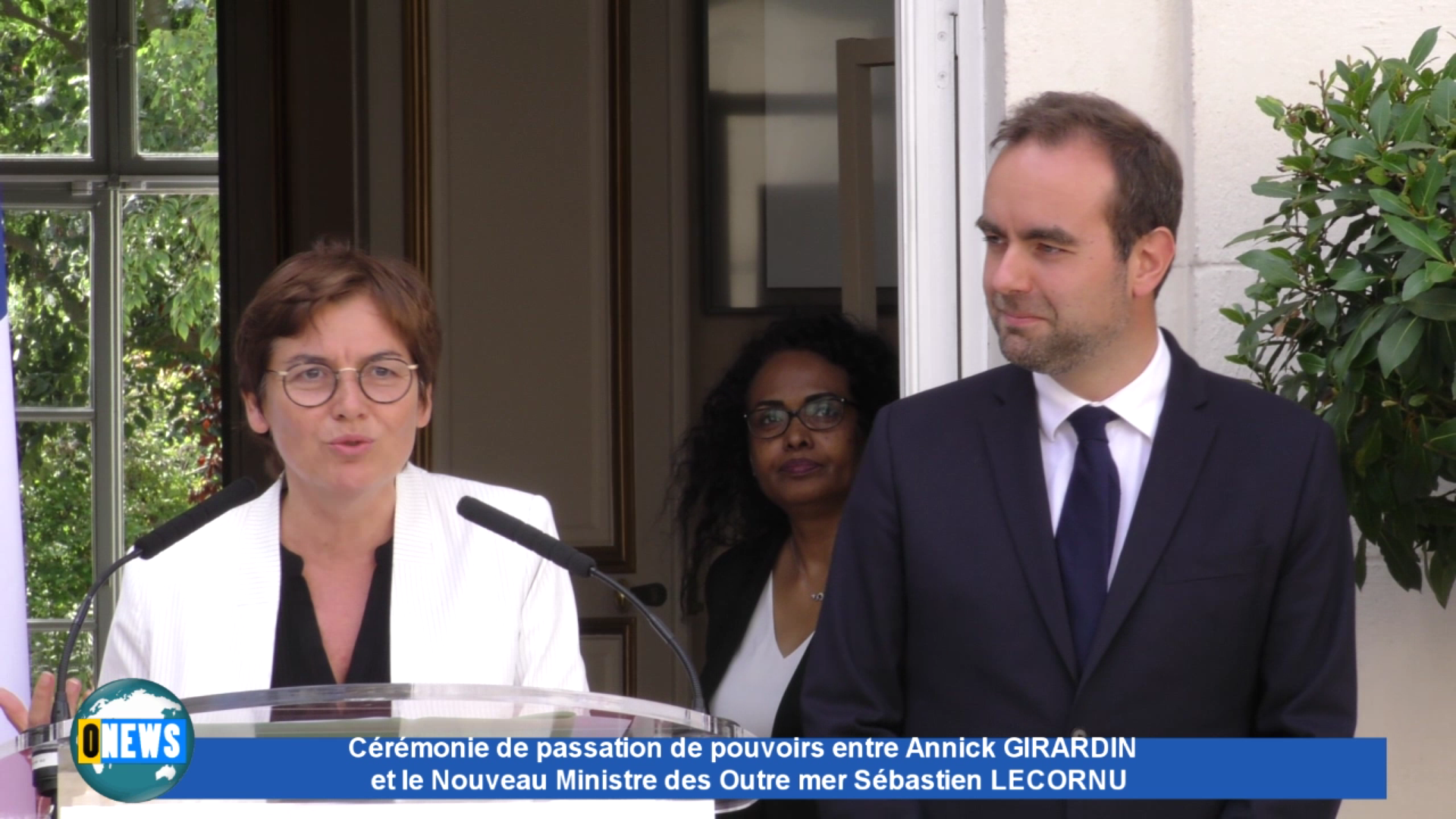[Vidéo]Onews. Passation de pouvoirs entre Annick GIRARDIN et Sébastien LECORNU Ministre des Outre mer