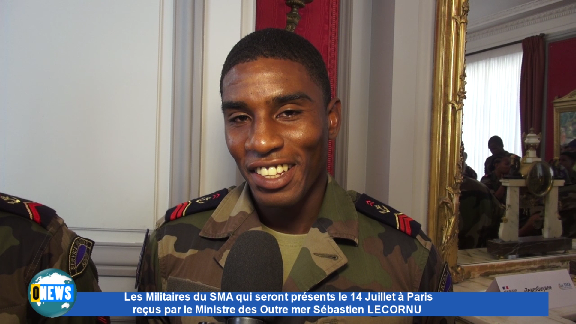 [Vidéo] Onews.Réactions des Militaires du SMA à Paris pour le 14 Juillet au Ministère des Outre mer