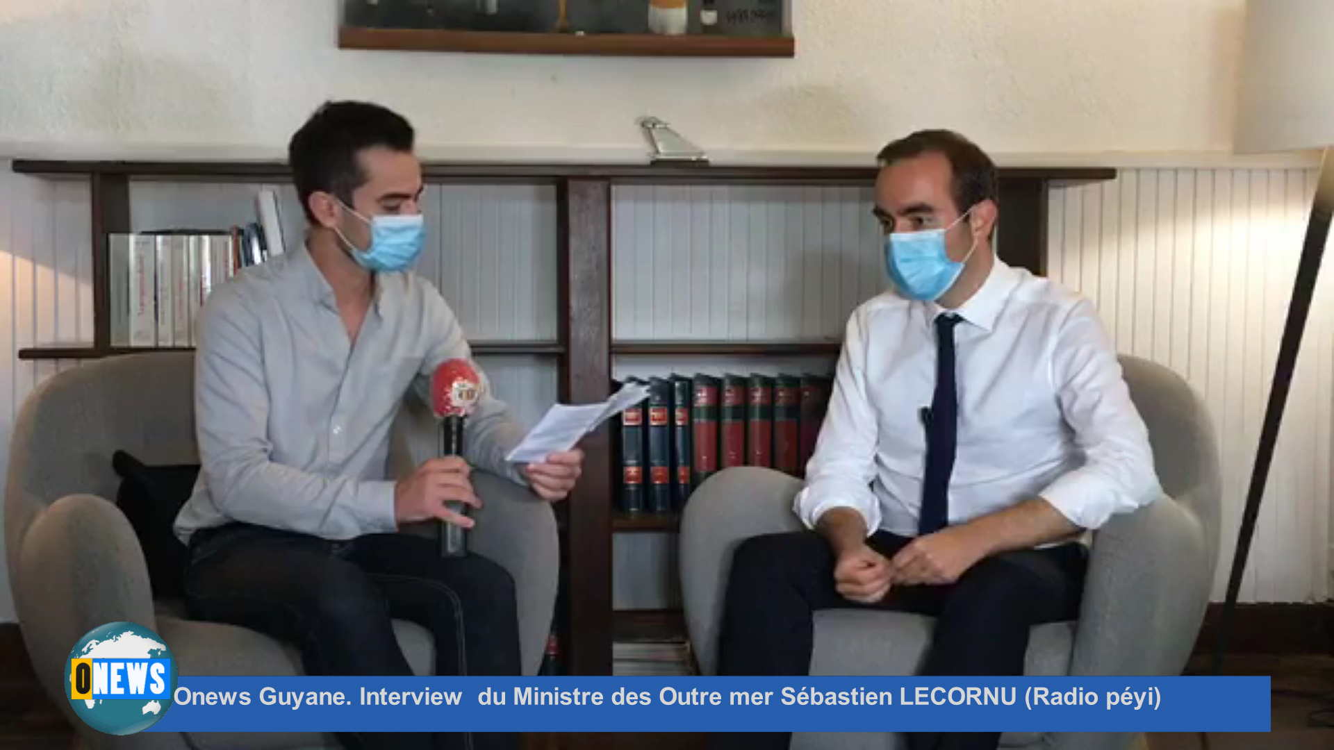 Onews Guyane. Interview du Ministre des Outre mer Sébastien LECORNU (Radio péyi)