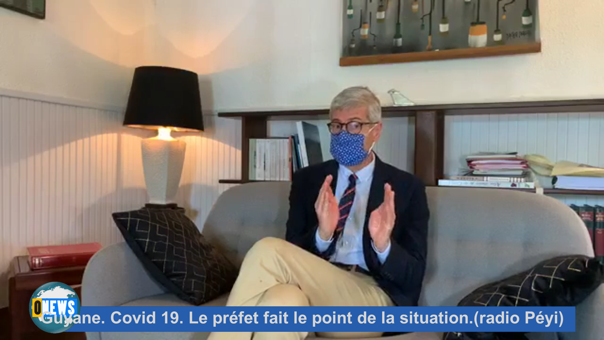 Onews Guyane. Covid 19. Le préfet fait le point de la situation.(radio Péyi)