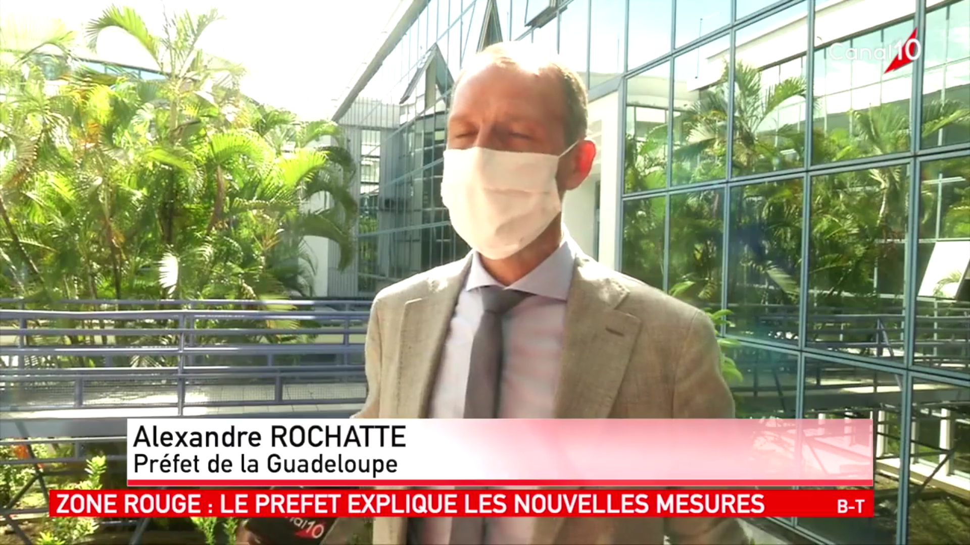 [Vidéo] Onews Guadeloupe. Covid 19 Zone rouge. Nouvelles mesures sanitaires (Canal 10)