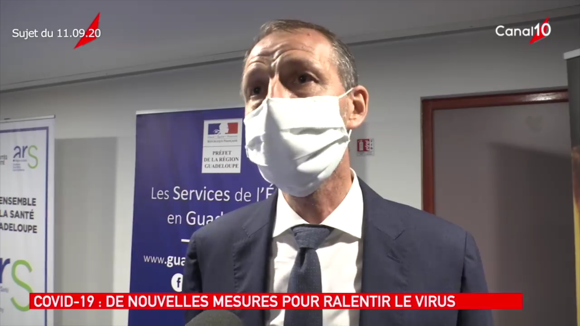 [Vidéo] Covid 19 Guadeloupe. Le Préfet annonce des mesures pour ralentir l épidémie