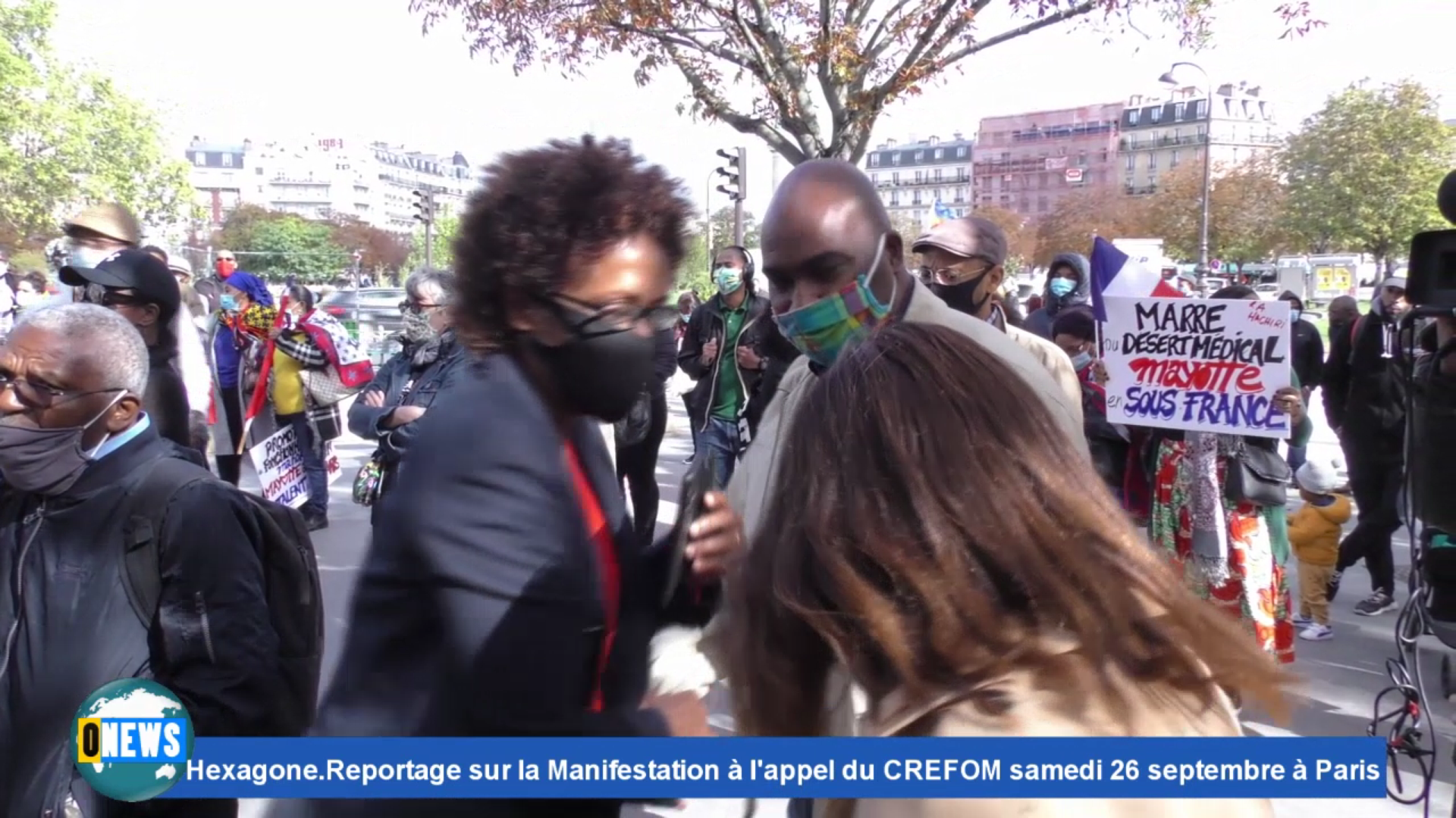 [Vidéo] Onews Hexagone. Reportage sur la manifestation samedi 26 septembre à l appel du CREFOM