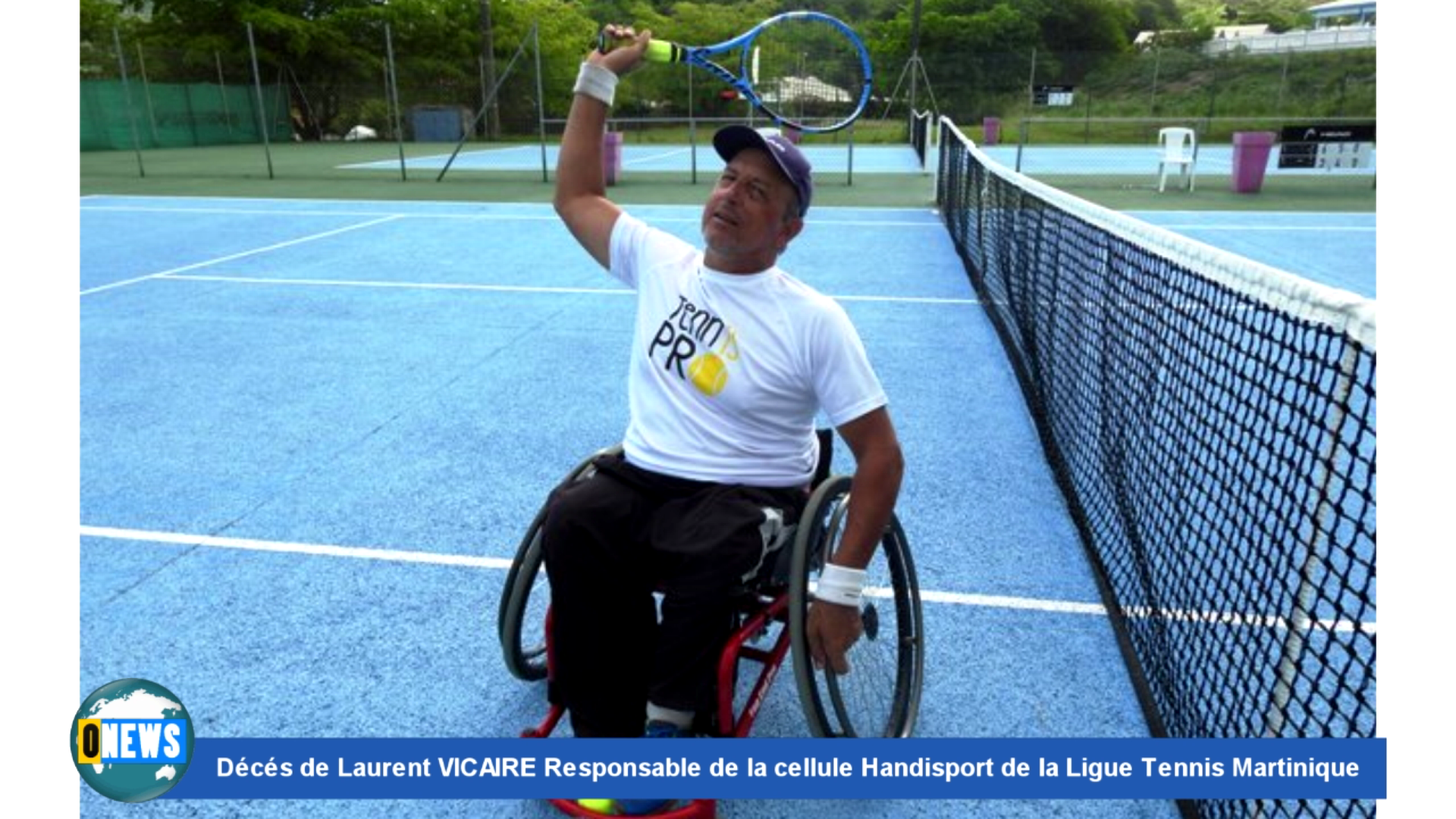 [Vidéo] Décès de Laurent VICAIRE Responsable de la cellule Handisport de la Ligue Tennis Martinique