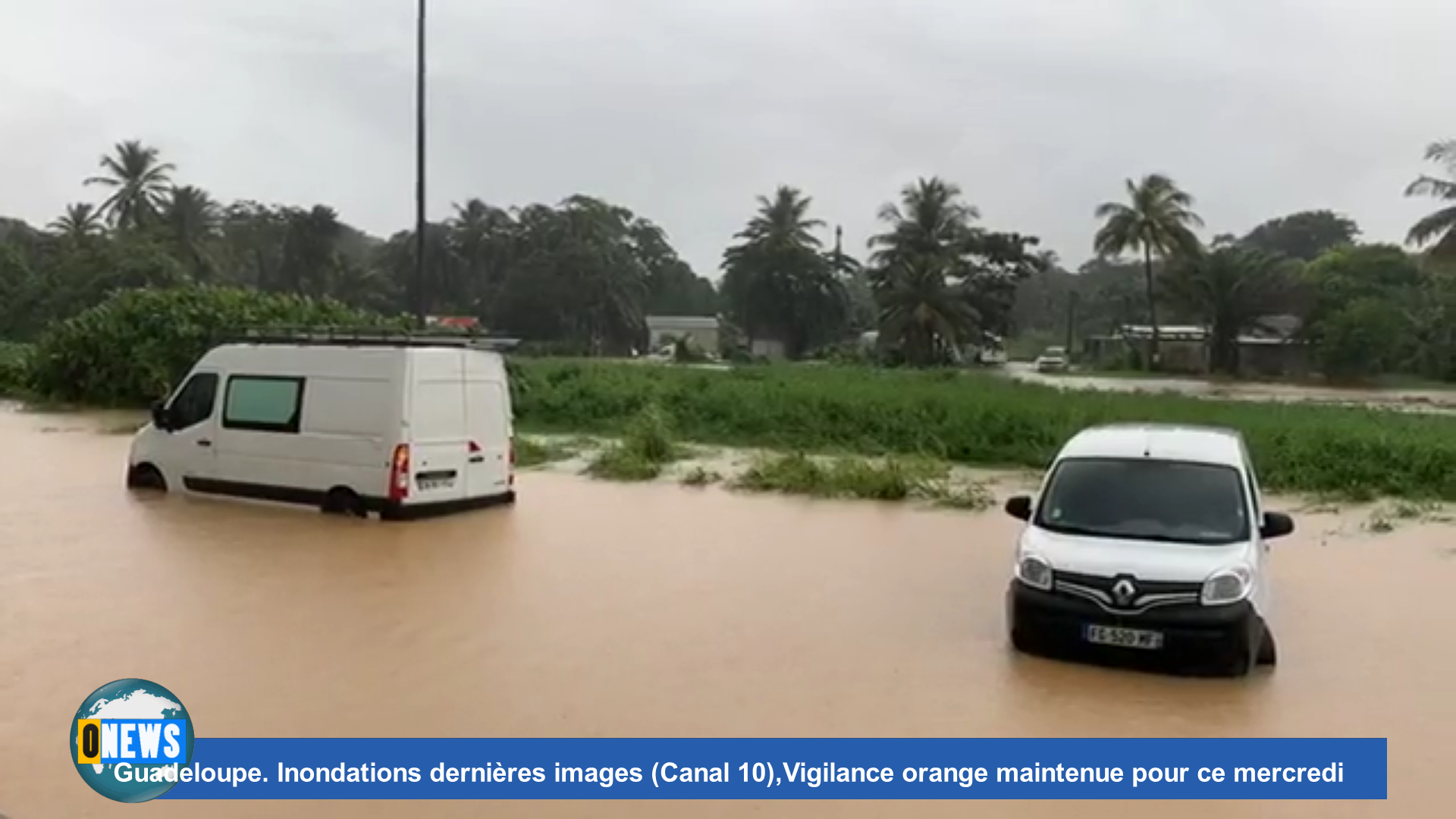 Onews Guadeloupe. Inondations le Préfet fait le Point et les dernières images (canal 10)