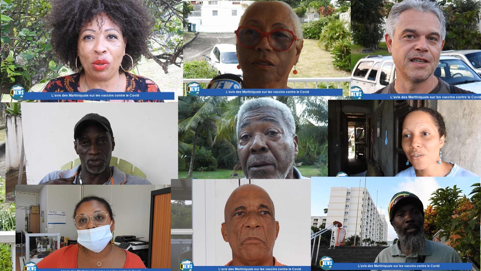 [Vidéo] Onews Martinique. Les martiniquais donnent leur avis sur les vaccins contre le covid