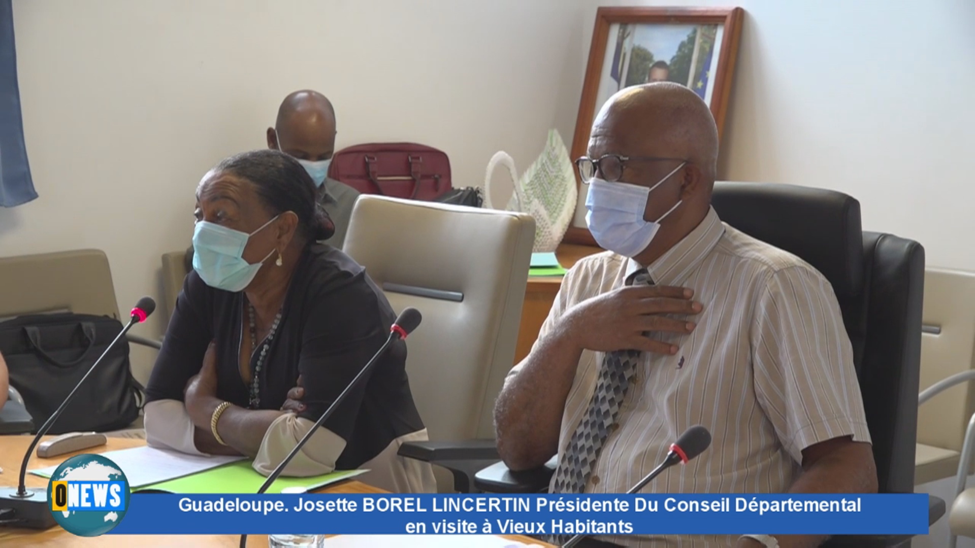 [Vidéo] Onews Guadeloupe. Visite à Vieux Habitants de Josette BOREL LINCERTIN Présidente du Conseil Départemental
