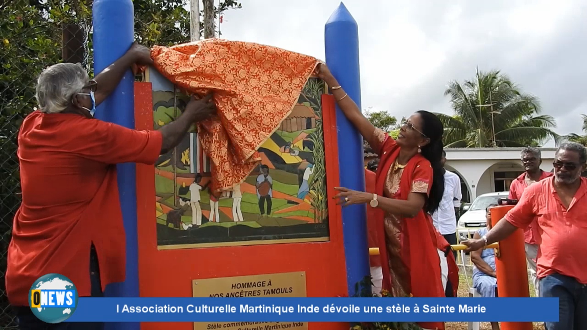 [Vidéo] Onews. L Association Martinique Inde dévoile une stèle à Sainte Marie