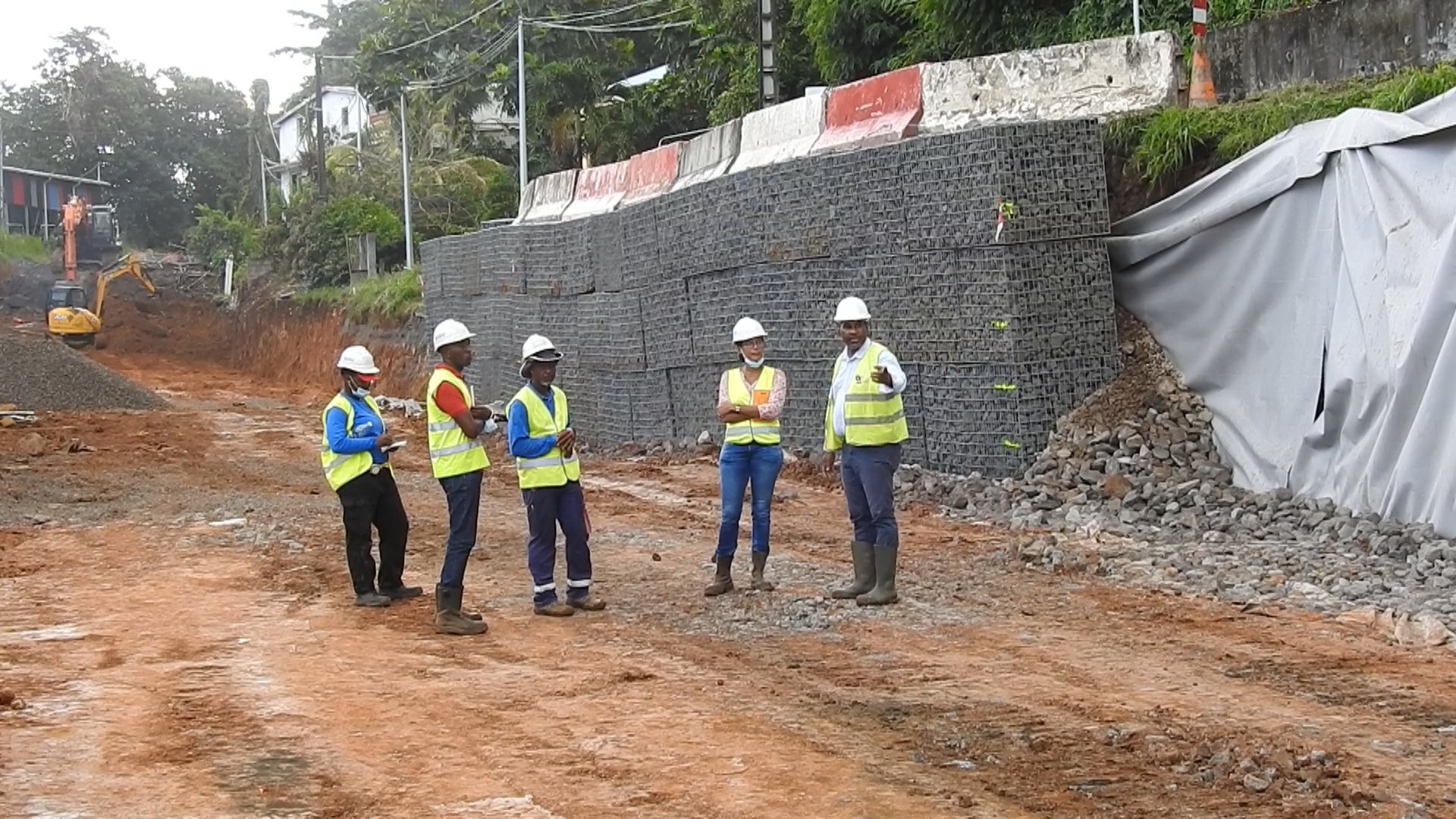 [Vidéo] Onews Martinique.Vaste chantier sur la RN1 Fonds saint Jacques après les intempéries