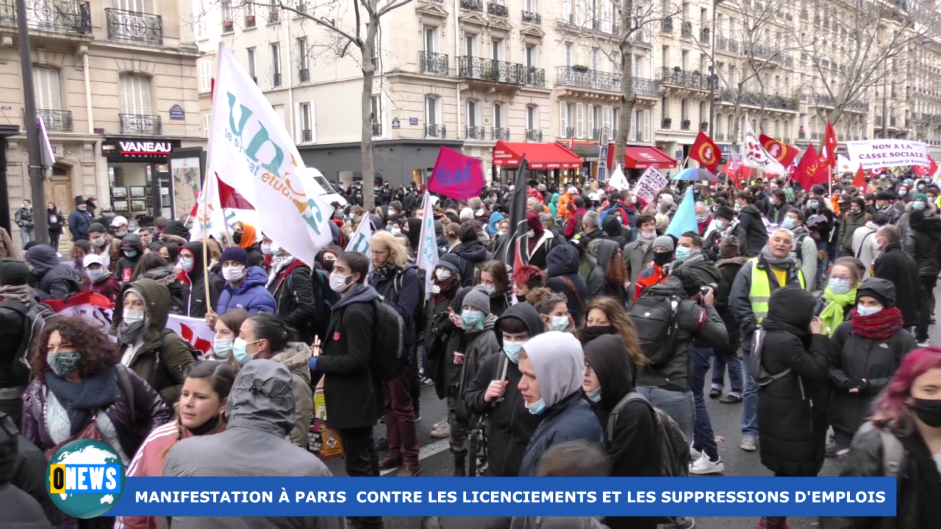 [Vidéo] Onews Hexagone. Nouvelle manifestation contre les licenciements et suppressions d’emplois