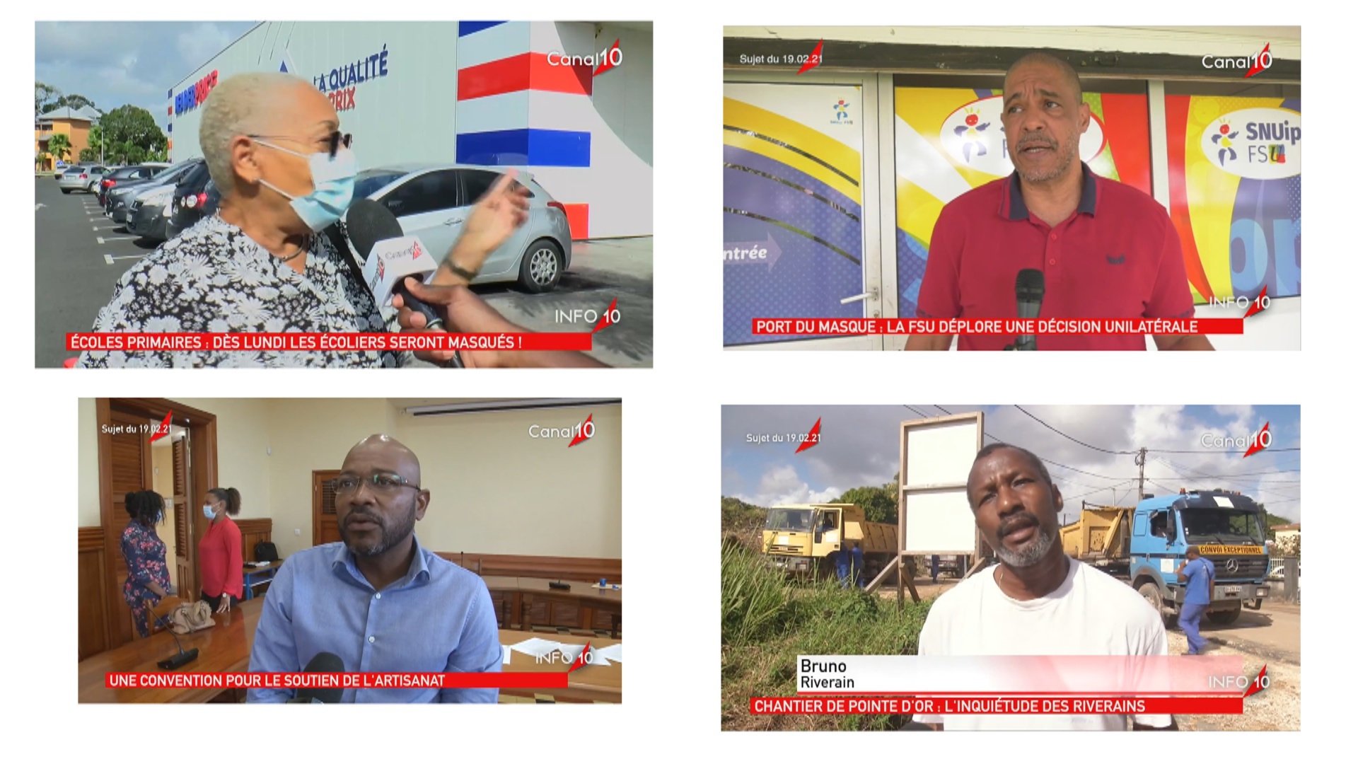 [Vidéo] Onews Guadeloupe.Le Jt de Canal 10