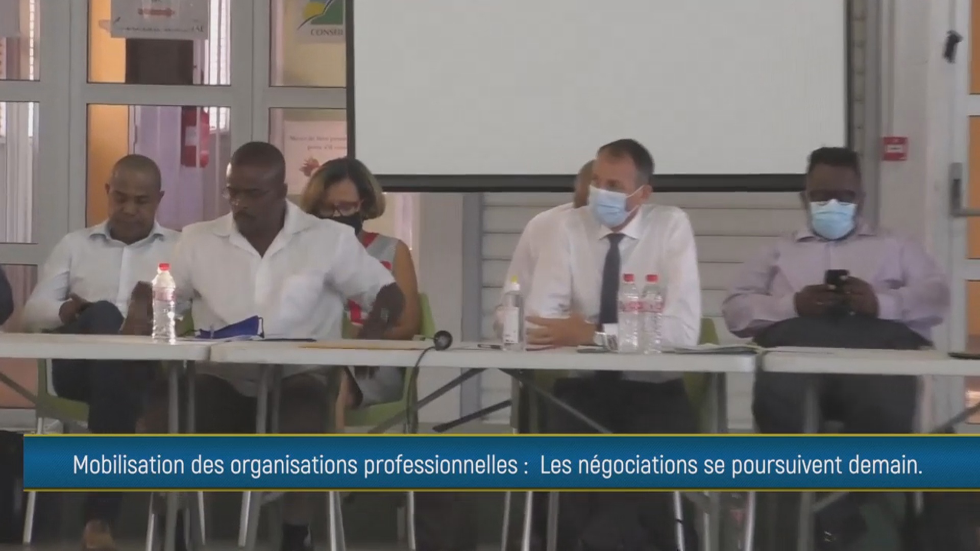 [Vidéo] Onews Guadeloupe. Mouvement social. Réactions après la Réunion avec Le Préfet