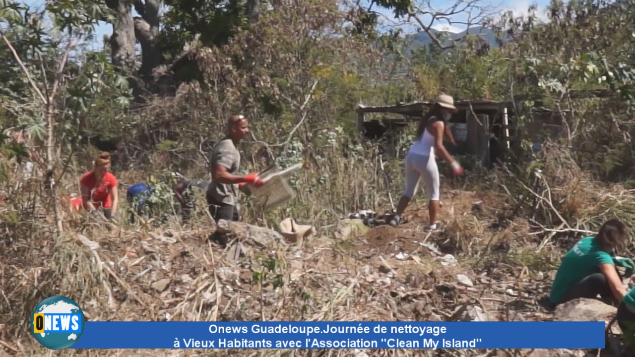 [Vidéo] Onews Guadeloupe. Journée de nettoyage à Vieux Habitants avec l’Association Clean My Island.