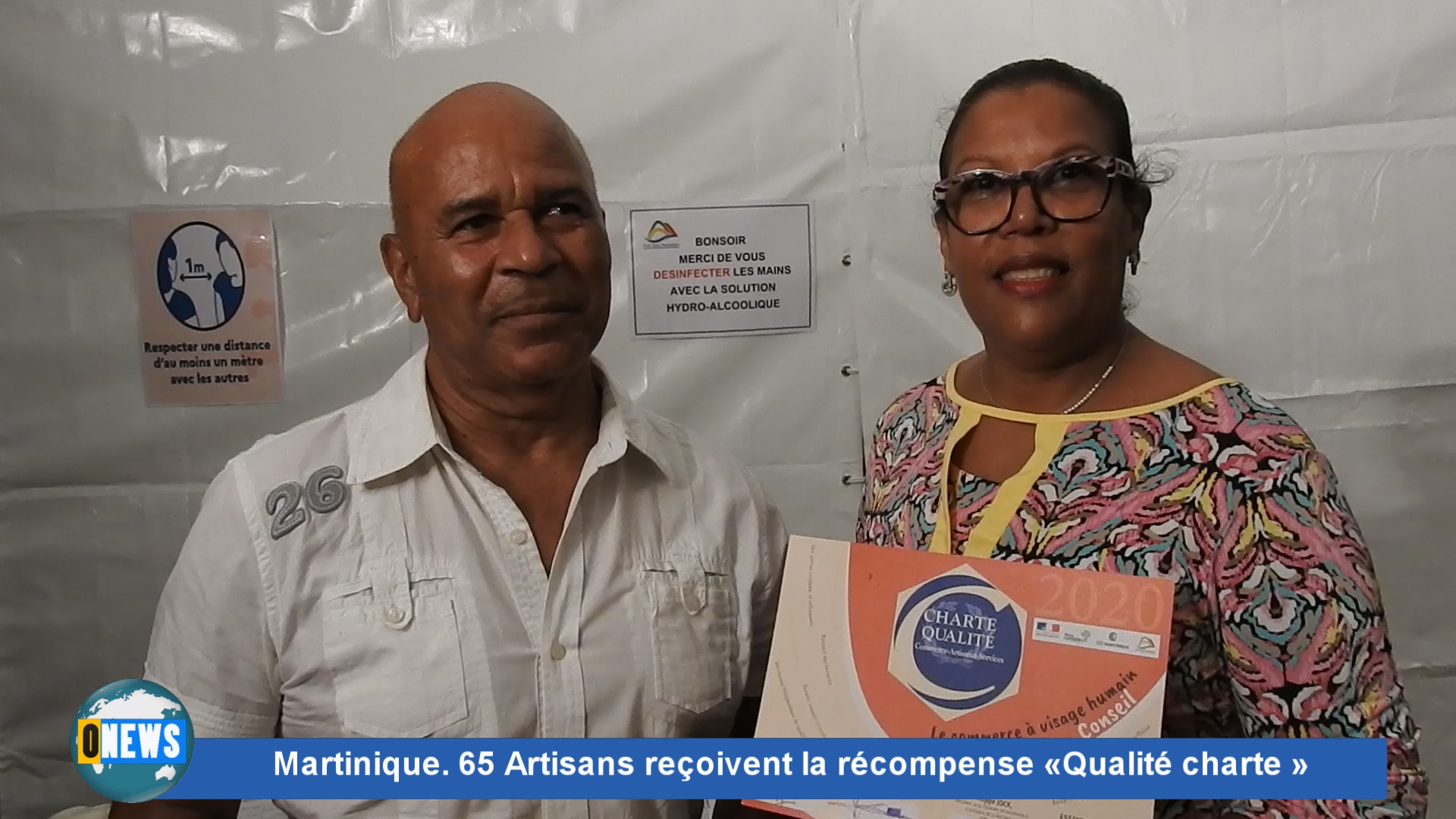 [Vidéo] Onews Martinique. 65 Artisans reçoivent la récompense «Qualité charte »