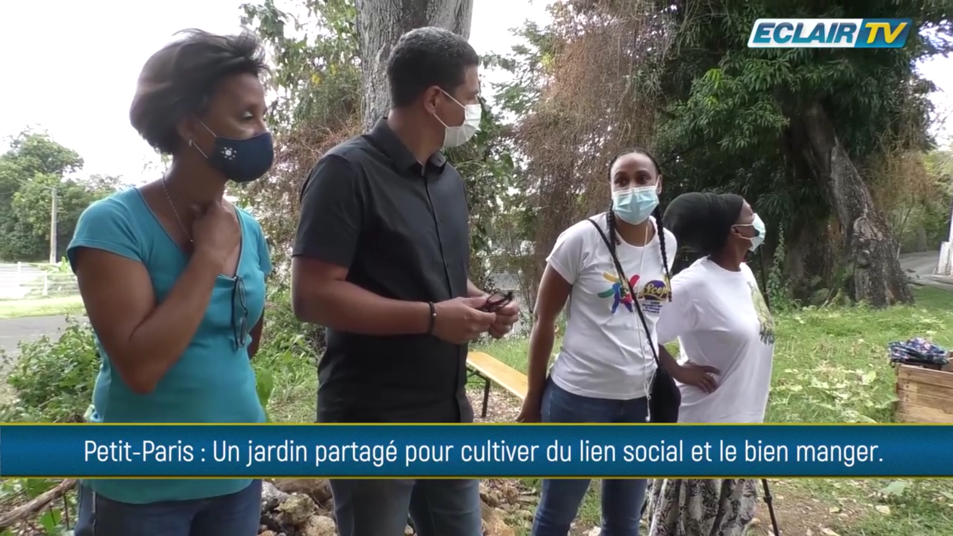 [Vidéo] Onews Guadeloupe.  A Petit Paris Basse Terre jardin potagé pour cultiver du lien social et bien manger (ECLAIR TV)