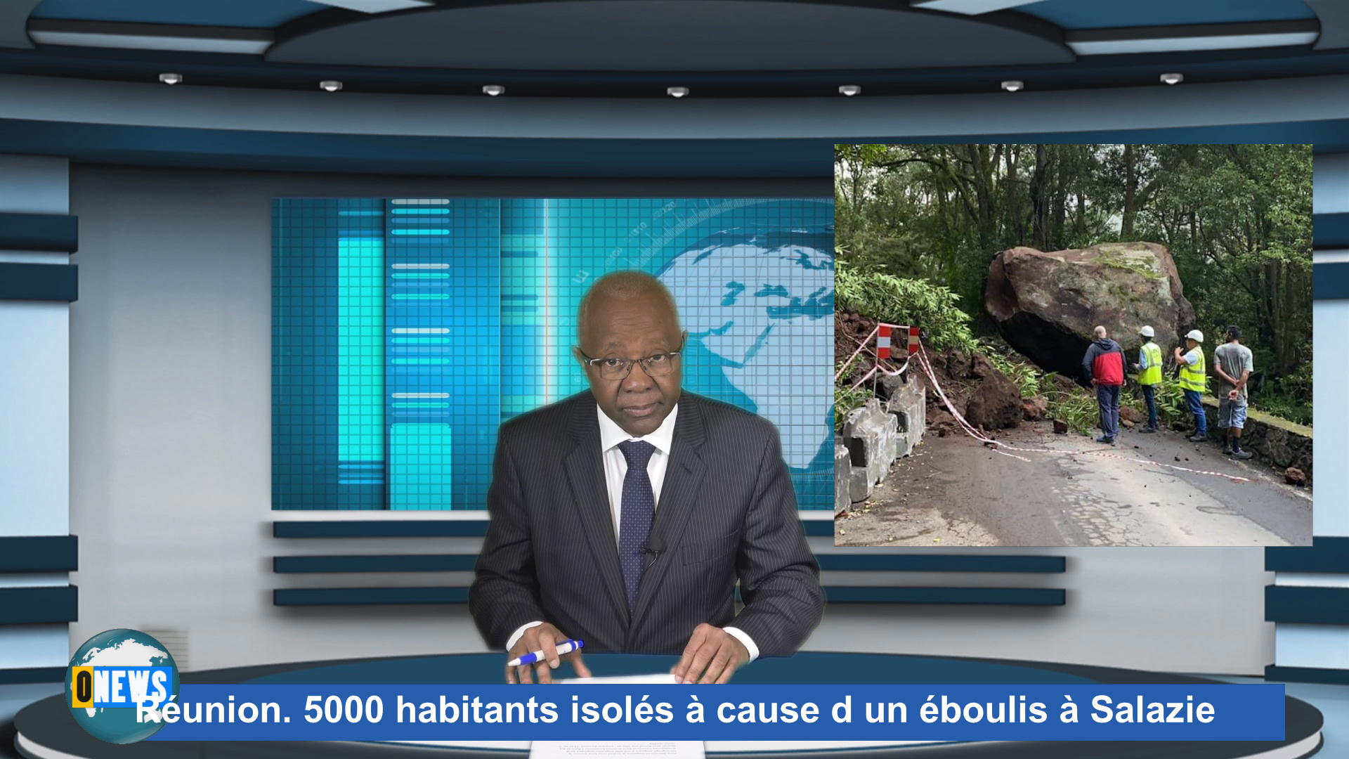 Onews Réunion. Réunion. 5000 habitants isolés à cause d un éboulis à Salazie