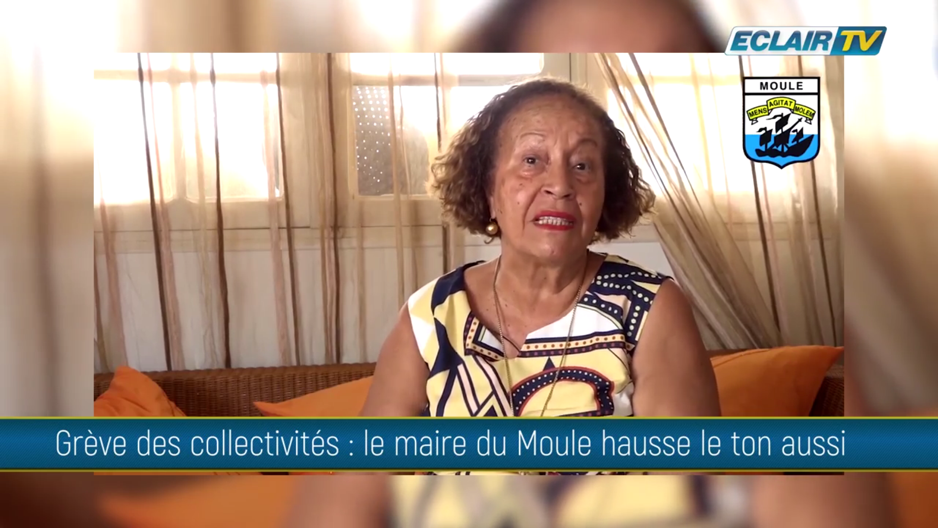 [Vidéo] Onews Guadeloupe. Flash info (ECLAIRTV). A la une Colère de la Maire du Moule liée à la grève des Collectivités