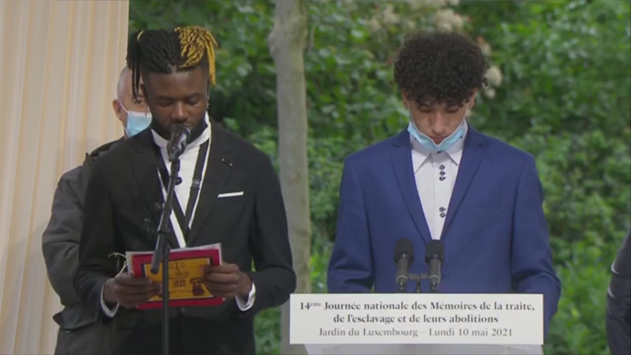 [Vidéo] Journée Nationale des mémoires de la traite de l esclavage et de leurs abolitions lundi 10 mai 2021 Jardins du Luxembourg
