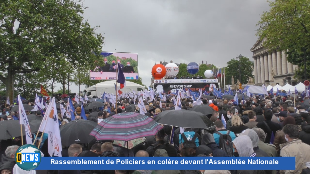 [Vidéo] Onews Hexagone. Rassemblement de Policiers en colère devant l’Assemblée Nationale