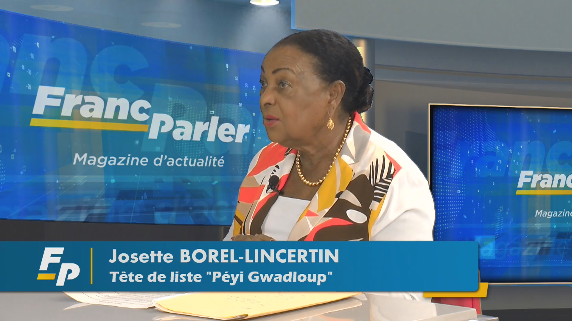 [Vidéo] Onews Guadeloupe. Josette BOREL LINCERTIN candidate aux prochaines élections invitée de Eclair Tv