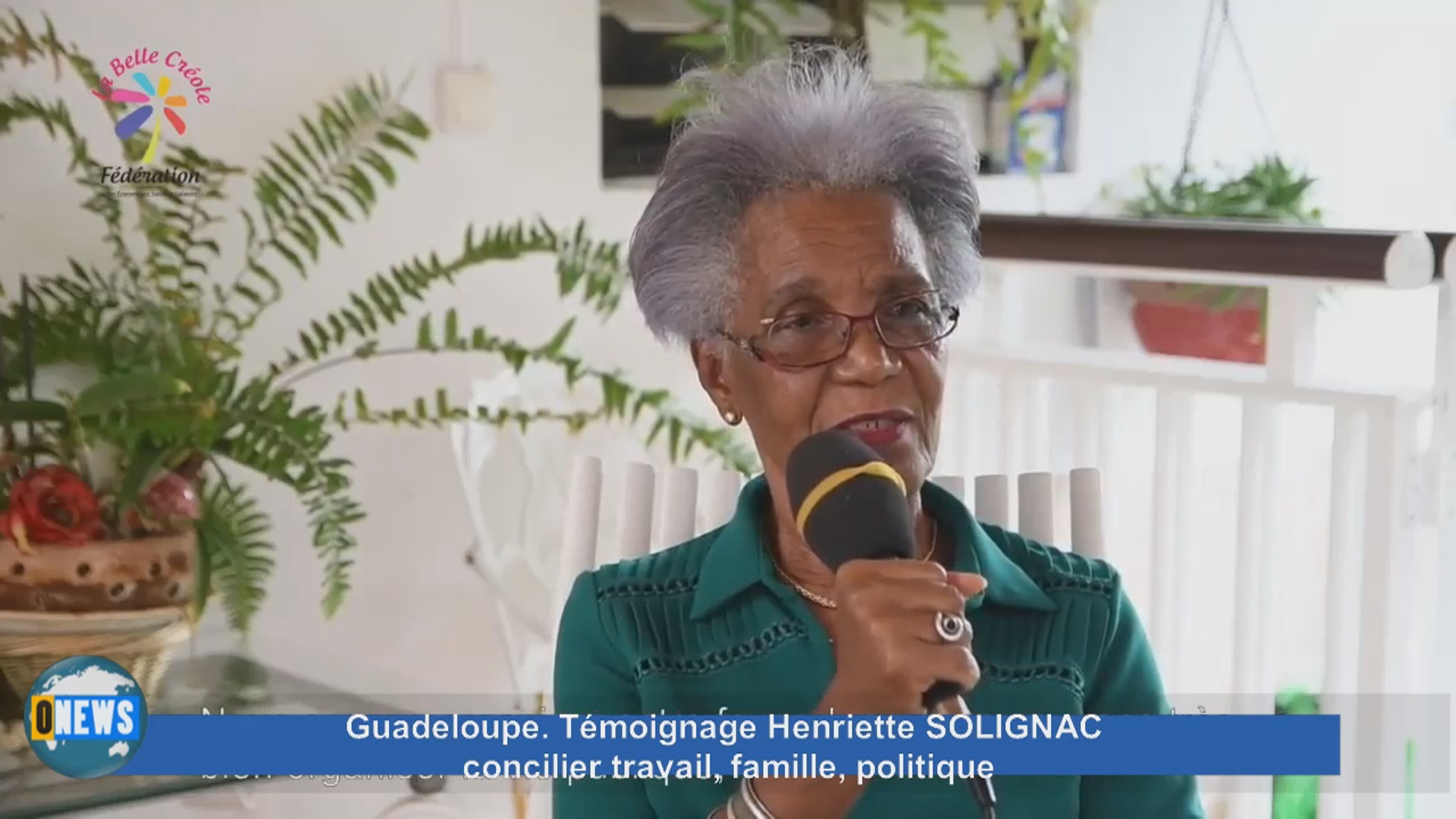 Onews Guadeloupe. Le témoignage de Henriette SOLIGNAC (Travail, famille , politique) (Images la radio Basse Terre)