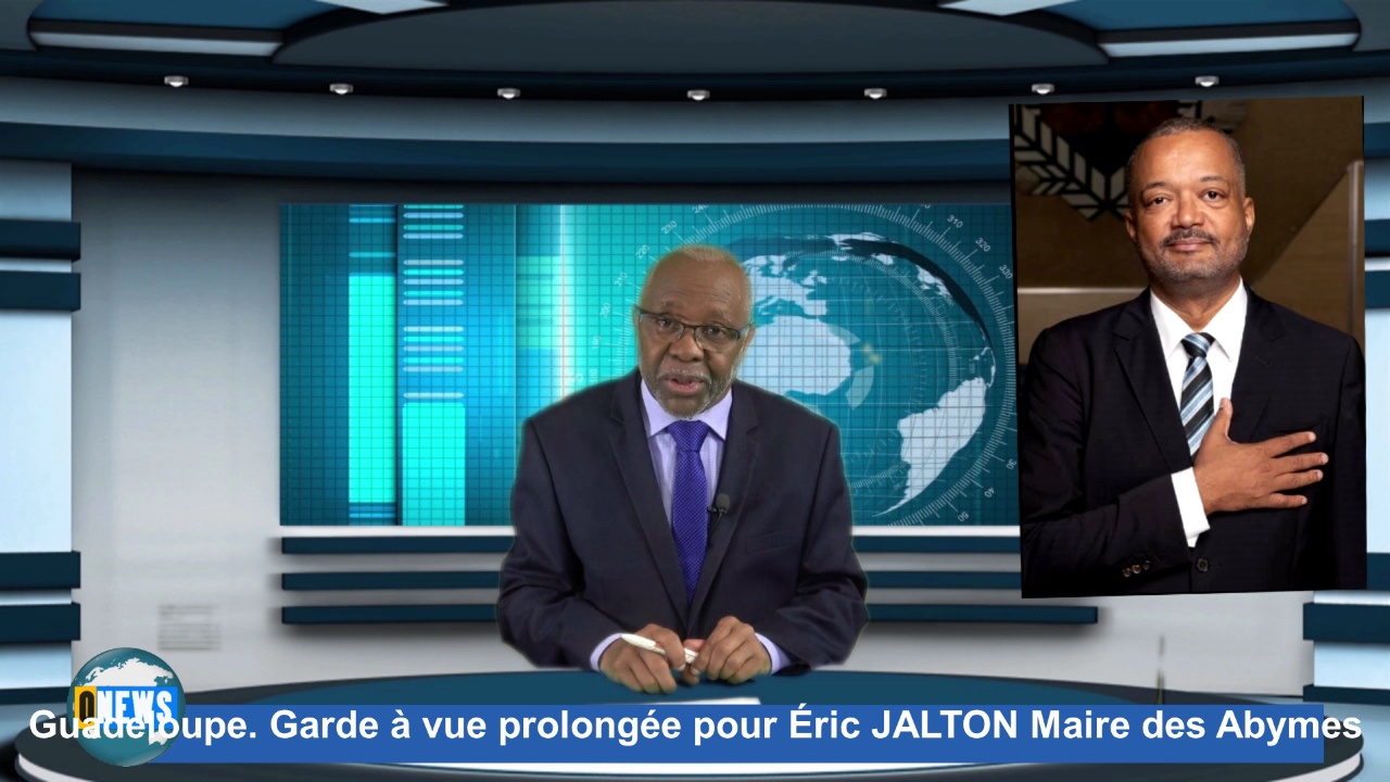 [Vidéo] Onews Guadeloupe. Garde à vue prolongée pour Éric JALTON Maire des Abymes. Plusieurs  centaines de personnes venues en soutien.