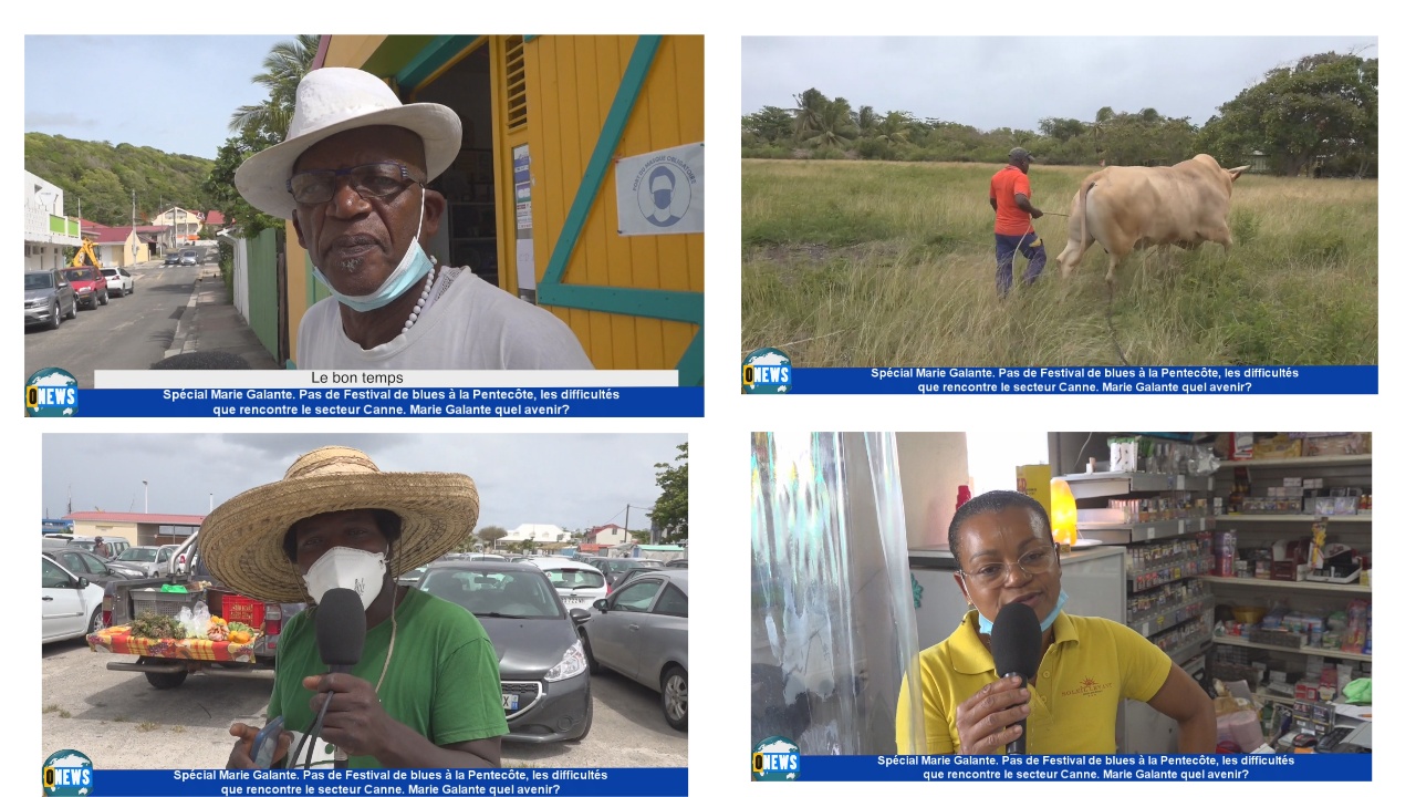 [Vidéo] Onews Guadeloupe. Spécial Marie Galante. Pas de festival terre de blues, difficultés avec le secteur Canne, Quel avenir ?