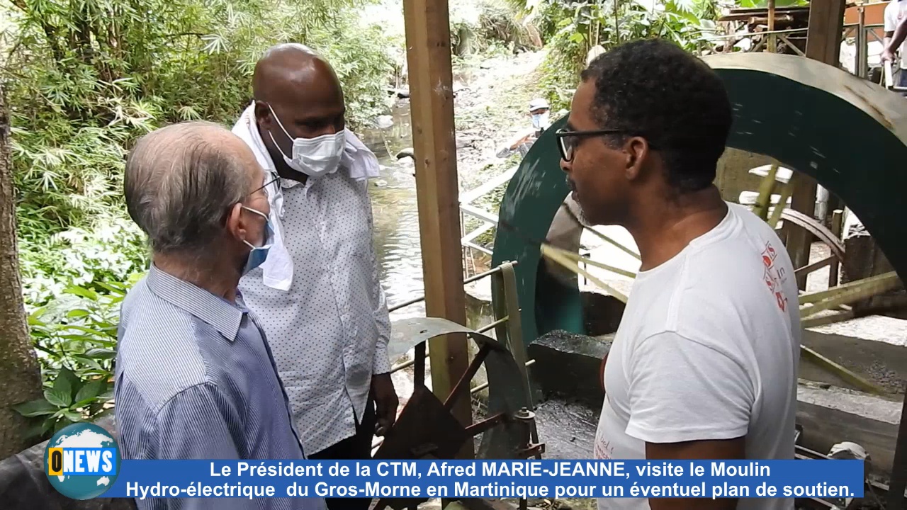 [Vidéo] Onews Martinique. Alfred MARIE JEANNE Veut sauver le Moulin Hydro-électrique du Gros Morne