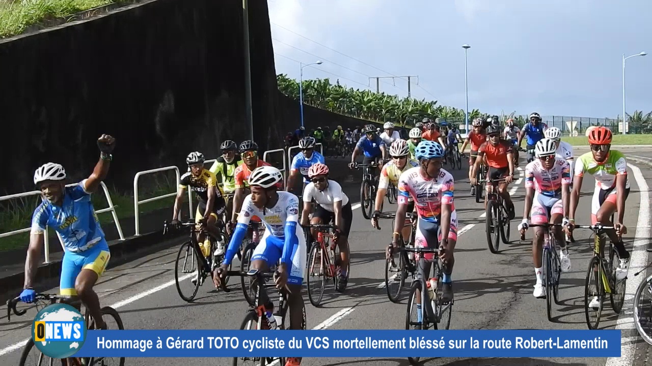 [Vidéo] Onews Martinique. Rassemblement en hommage à Gérard TOTO cycliste mortellement blessé sur la route