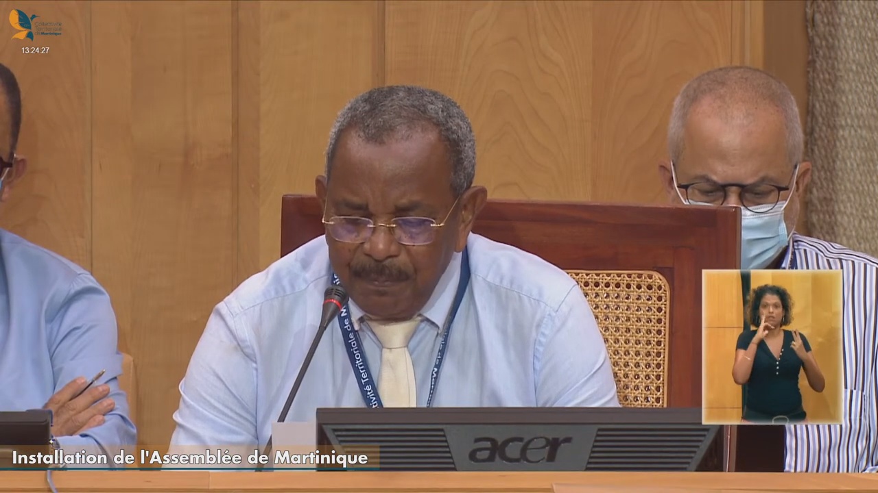 [Vidéo] Onews Martinique. Lucien SALIBER élu Pdt de l Assemblée de Martinique