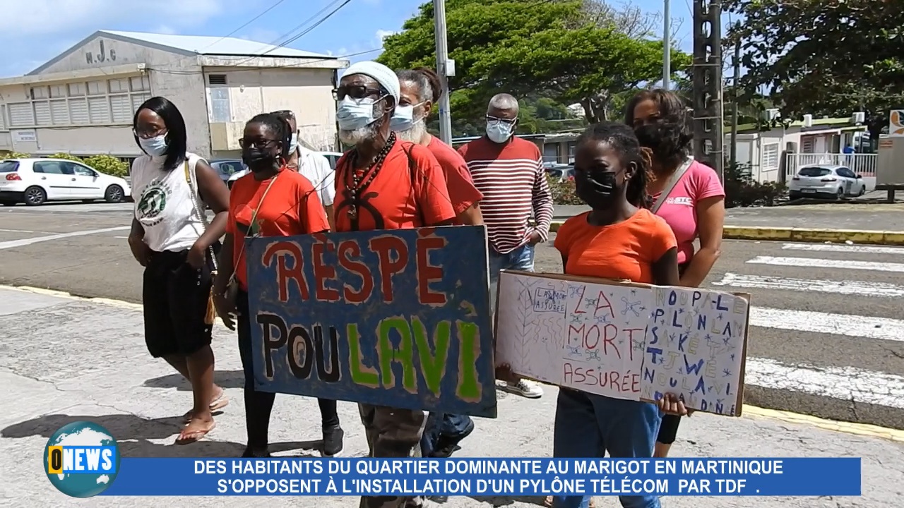[Vidéo] Martinique. Des habitants au Marigot s’opposent à l installation d un Pylône TDF.