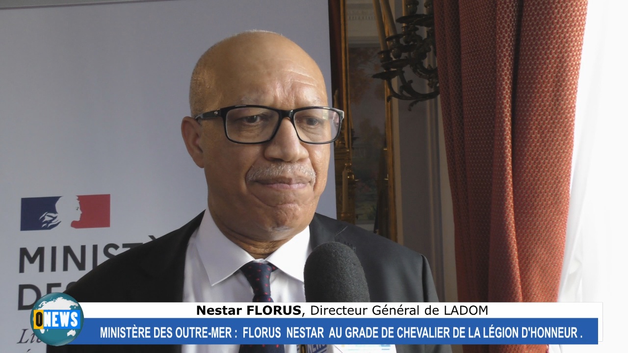 [Vidéo] Hexagone. Florus NESTAR Directeur de LADOM reçoit l’insigne de la légion d’honneur au Ministère des Outre mer