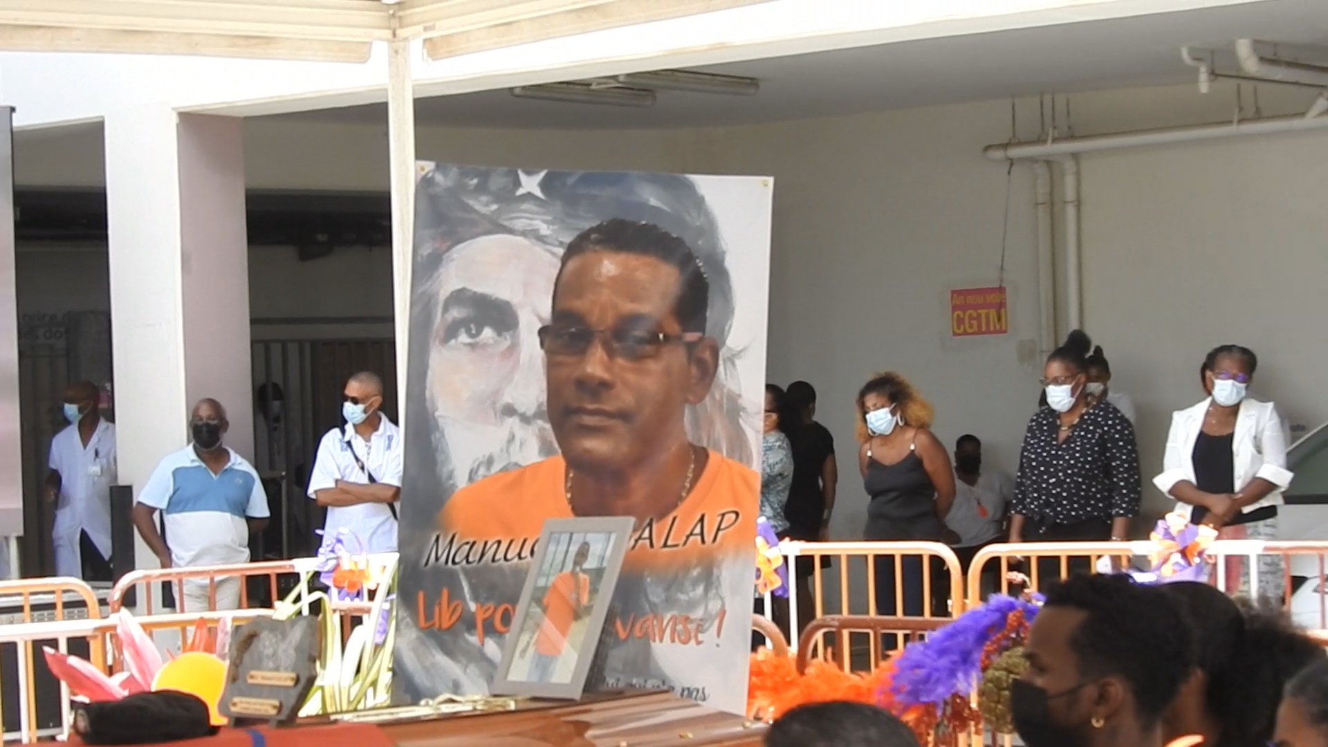 [Vidéo]Onews Martinique. Vibrant hommage au Syndicaliste mort du Covid Manuel GALAP