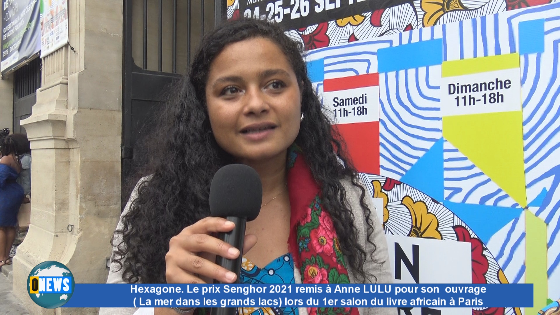 [Vidéo] Hexagone. Le prix Senghor 2021 remis à Anne LULU lors du Salon du Livre africain